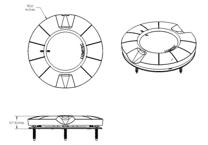 Aurora Flush Mount Dome Light