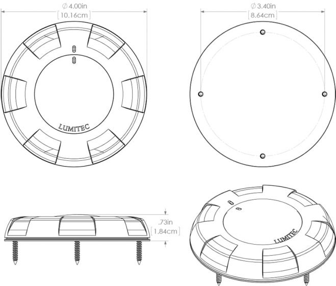 Aurora Surface Mount Dome Light