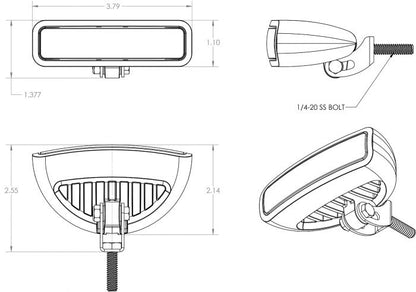 Caprera3 Bracket Mount LED Flood Light