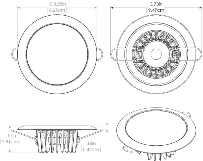 Mirage Flush Mount LED Down Light